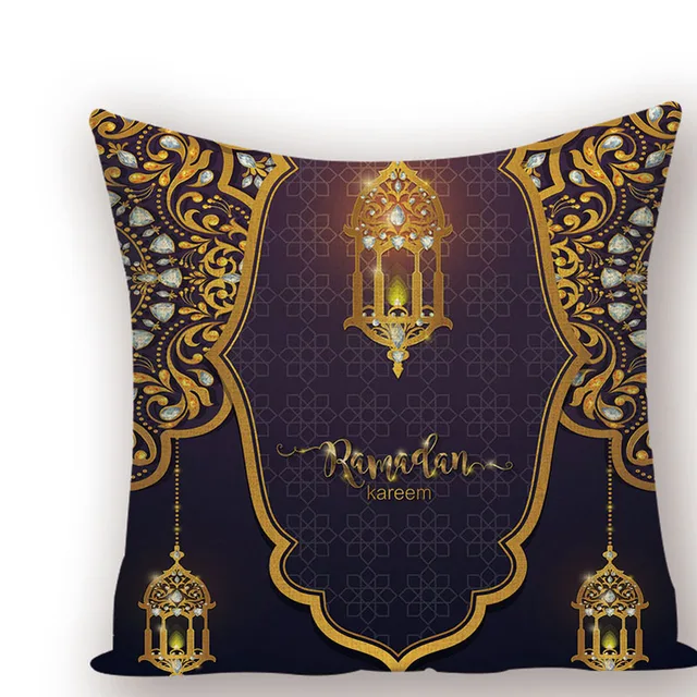 Muslim Ramadan Decoration For Home 45x45cm linen Seat Sofa Cushion ...