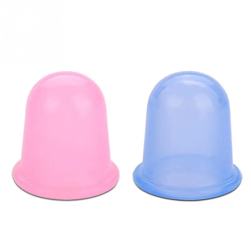 

2pcs/set Silicone Vacuum Body Massage Helper Anti Cellulite Massage Cups Cupping (Blue)