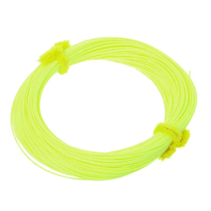 Yellow-5F Нахлыстом линии литье WF возможностью погружения на глубину до 30 м плавающий снаряжение для наружных работ весов красочные 4 цвета 4/5/6/7wt аксессуары профессиональных линий - Цвет: Yellow-5F
