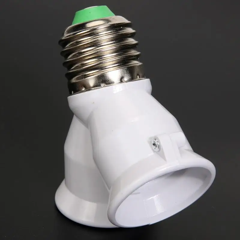 2 в 1 E27 держатель лампы e27 патрон лампы гнездо сплиттер адаптер свет база для светодиодный лампы 2 головки патрон для лампы держатель