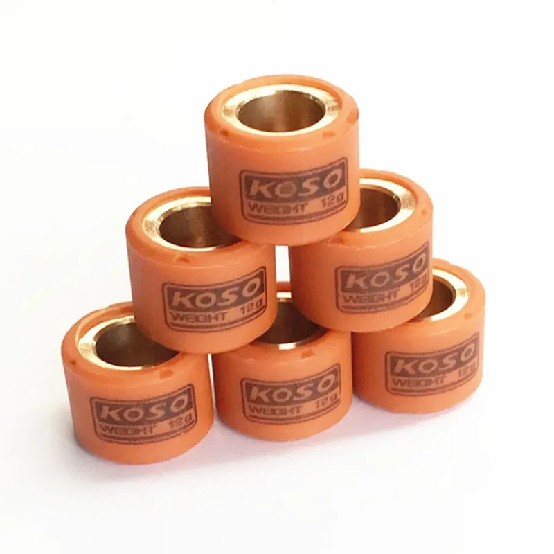 

6pcs/set performance racing variator roller set 18x14mm for Scooter ATV GY6 125 GY6 150 152QMI 157QMJ 7 gram-18 gram