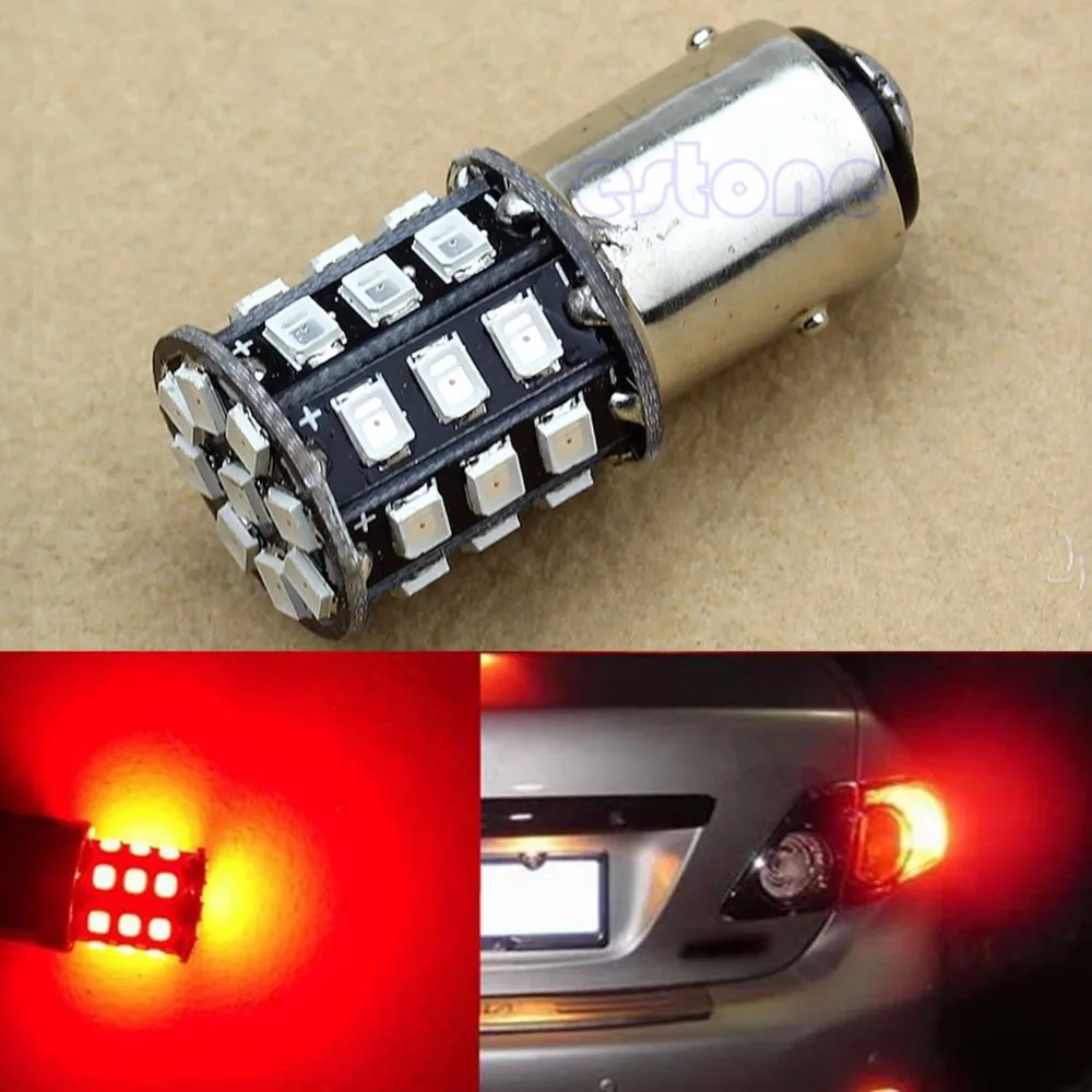 Чистый красный 1157 AX 2835 33 SMD BAY15D автомобильный стоп сигнал задний светодиодный ная