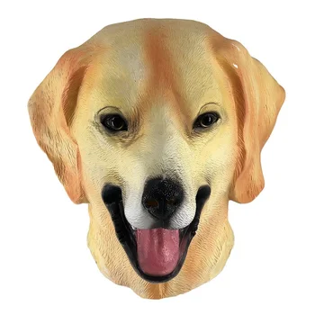 

Christmas New Year Carnival Costume Accessory latex Labrador Dog Mask Made in China