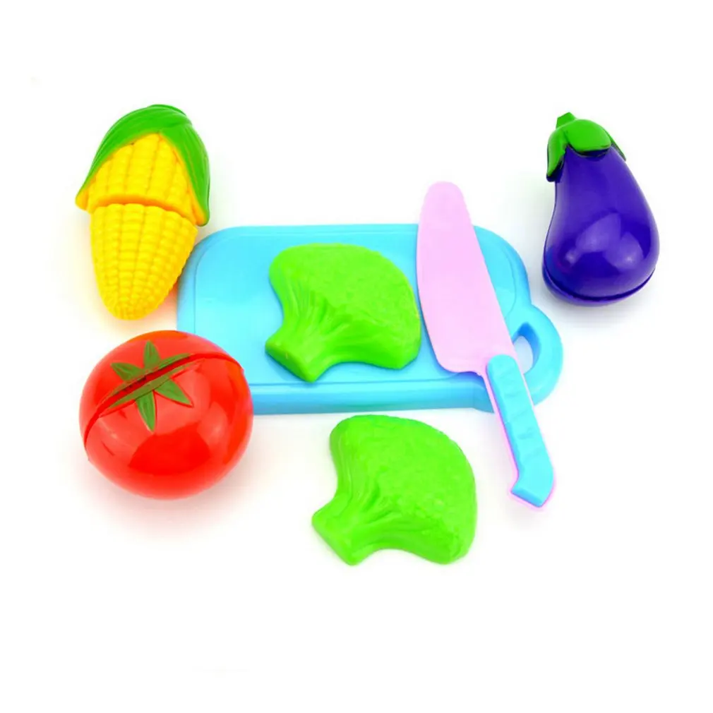 25 шт. детская кухня ролевые игры игрушечные лошадки резка фрукты овощи миниатюры еды Играть Классические детские игрушки Playset развивающие игрушки - Цвет: 6PCS