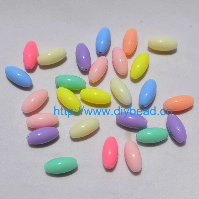 

Oval Shape Acrylic Beads DIY Handmade Jewelry Findings 15*7MM Mix Color Loose Spacer Acrylic Measly Beads Necklace Departments
