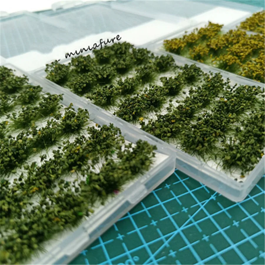 architecture model grass in ho train layout06