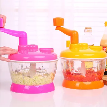 

Kitchen manual multi-function hand shaking shredder (mixed color 4 blade)
