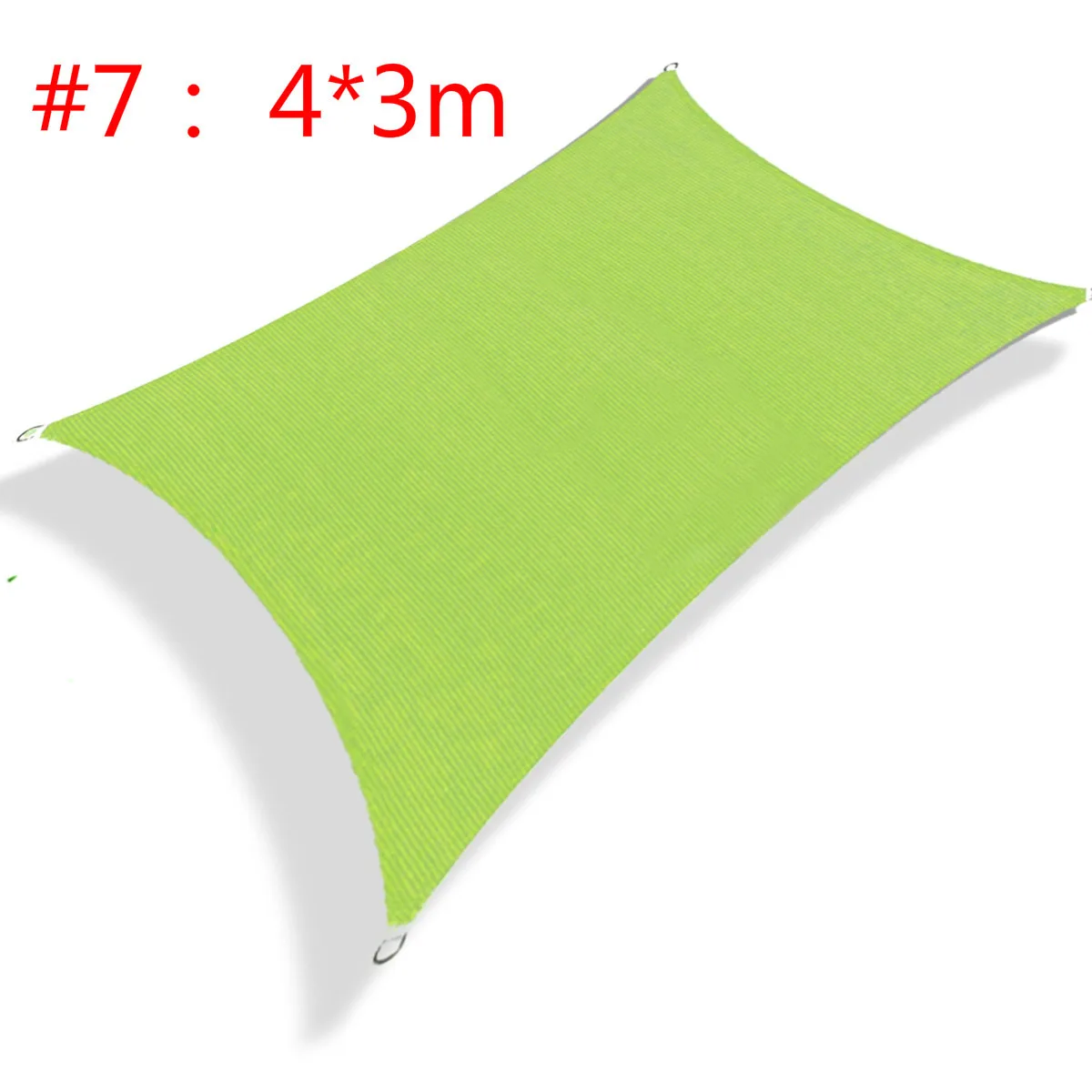 green Rectangle 4x3m 4x3/3,6/3/2 m Треугольники/площадь/прямоугольник Защита от ультрафиолетовых лучей Водонепроницаемый полиэфирная ткань для отдыха на открытом воздухе солнце экран теневые паруса сетчатые навесы - Цвет: green Rectangle 4x3m