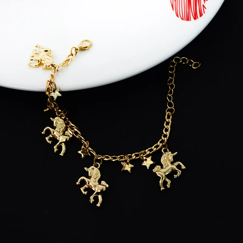 Женский браслет с подвеской в виде Луны и звезды|bracelets for|unicorn charm braceletcharm bracelet |