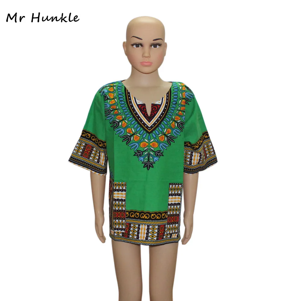 

Mr Hunkle 2017 Children's New Design Traditional African Clothing Print Dashiki Dress Size XXS-XL