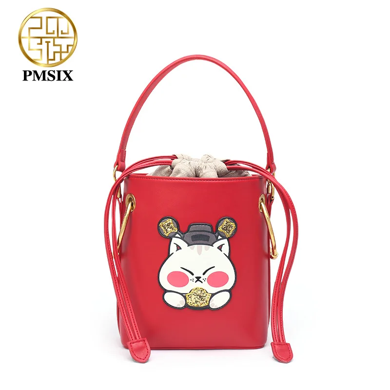 PMSIX 2019 Nieuwe Mode Vrouwen Schoudertas Cartoon Gedrukt Vrouwelijke Emmer Tas Hoge Kwaliteit Rode Designer Handtassen luxe tassen PMSIX 2019 Nieuwe Mode Vrouwen Schoudertas Cartoon Gedrukt Vrouwelijke Emmer Tas Hoge Kwaliteit Rode Designer Handtassen luxe tassen