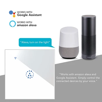 

UK/EU standard Smart WiFi boiler switch alexa google home assistant remote control voice timer water heater switches 10A / gang