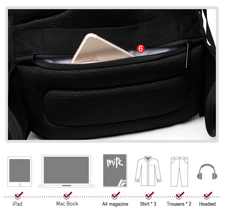OZUKO, новинка, мужской рюкзак, водонепроницаемый, Оксфорд, 15,6 дюймов, рюкзак для ноутбука, многофункциональный, Противоугонный рюкзак, школьная сумка, рюкзак для путешествий