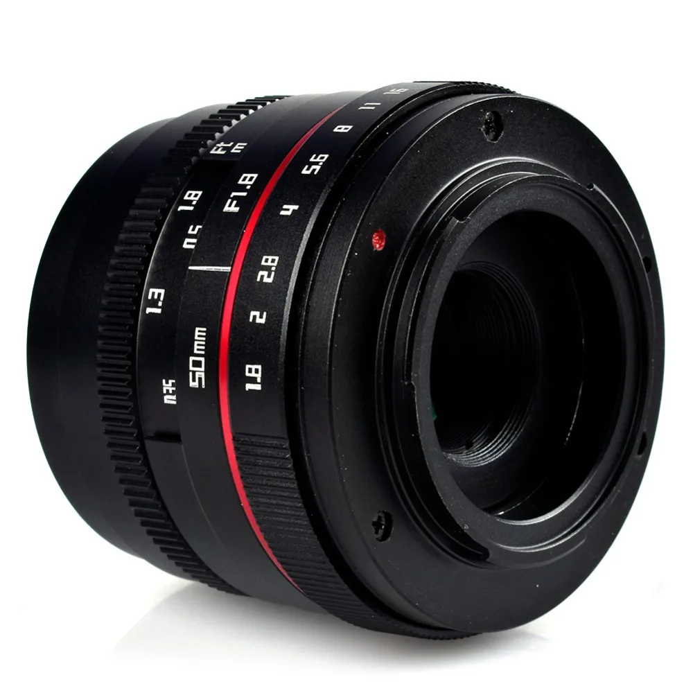 Lightdow 50 мм F1.8-F16 APS-C ручная правая Камера объектив для Sony E Mount A6500 A6300 A6100 A6000 NEX-7 NEX-6 Olympus M4/3 FX Mount