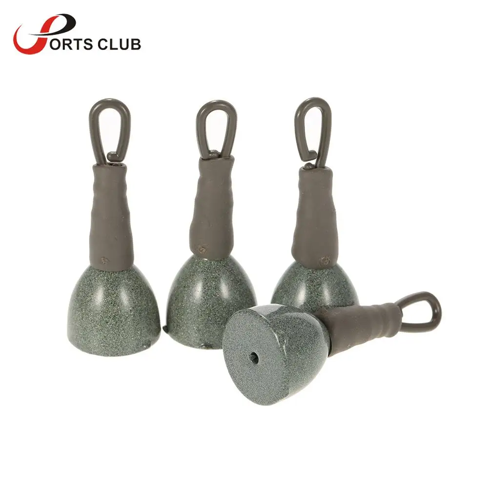 Buy 4pcs 15g/30g Camo Green Muddy Smooth Casting Quick Change Back Lead Clip