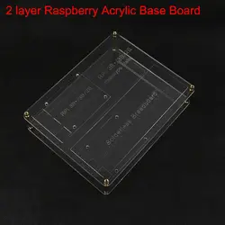 2 Слои акрил Монтажная пластина Совета Raspberry Pi 3 Модель B + DIY Прототип экспериментальная платформа для Raspberry Pi 3 2 B +