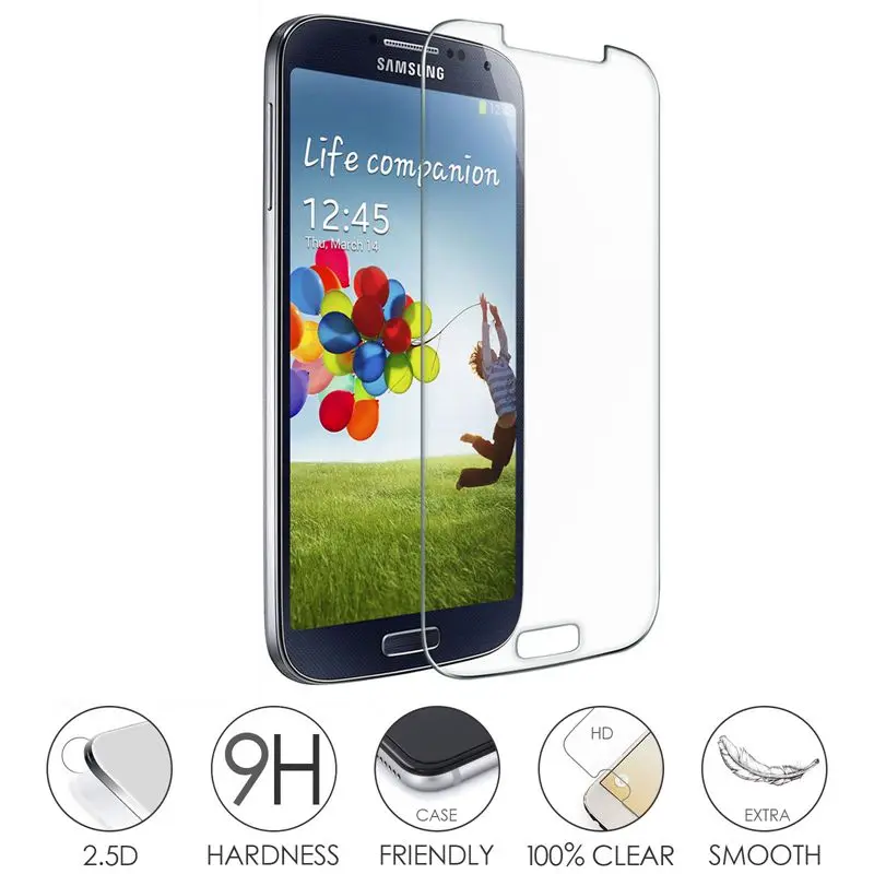 Закаленное стекло для Samsung Galaxy S4 S IV i337 Защитная пленка экрана samsung i9500 i9505 SIV