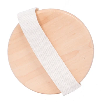 Body massage bath brush wooden bristle bath brush  Scrub Skin Massage Shower Body Round Head Bath Brushes Bathroom Accessories 4