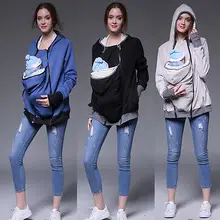 Kangourou veste D’hiver De Maternité Survêtement Manteau pour Les Femmes Enceintes Porte-Bébé Femmes De Maternité À Capuche