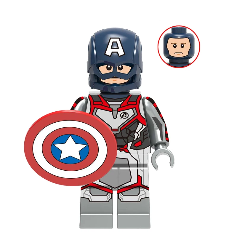 Single Ation Figure Avengers Endgame Legoings Marvel SuperHero Iron Man Thor Captain America Building Block Toys For Children