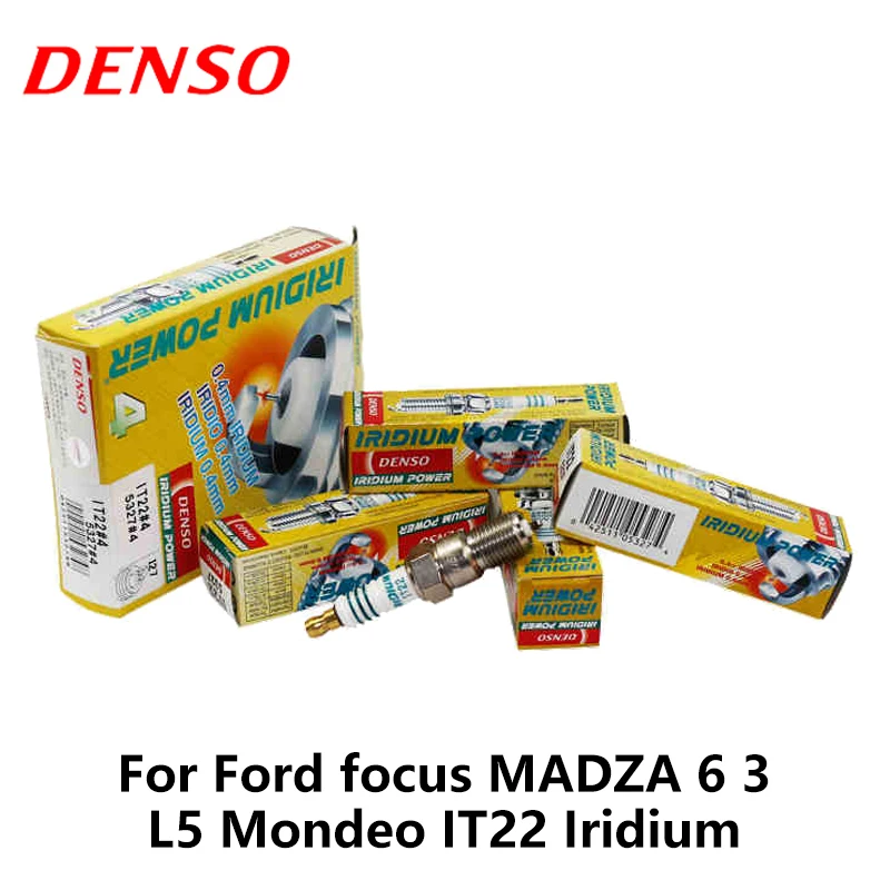 Автомобильная свеча зажигания DENSO для Ford focus Madza 6 3 2.0L Mondeo IT22 Iridium | Автомобили и