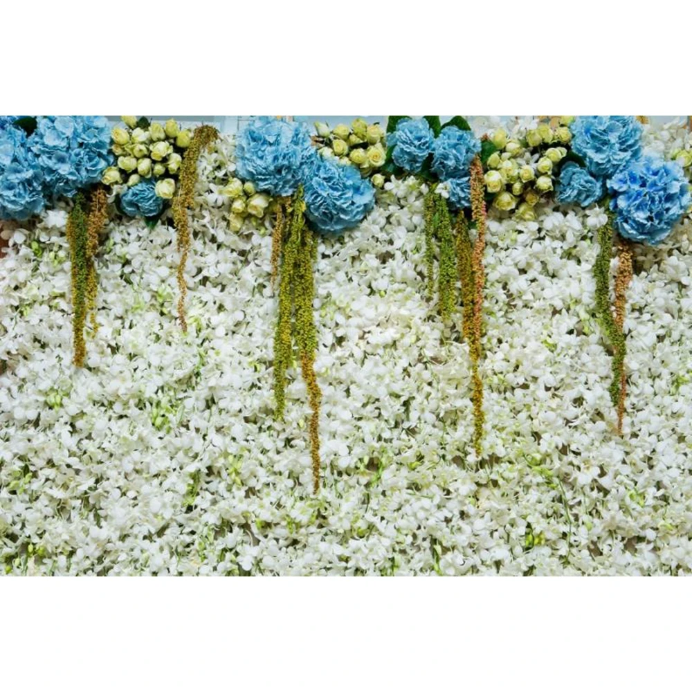 Yeele Off-white Flowers Wallpaper Wedding Portrait Photography Backgrounds Customized Photographic Backdrops For Photo Studio |