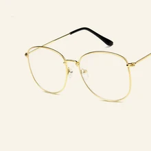 Горячая Распродажа, новые модные очки в большой оправе, металлические трендовые очки для мужчин и женщин, отличные оптические очки, мужские женские очки