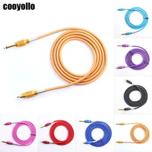 Многоцветная 1,8 м нейлоновая оплетка тату машина зажим шнур RCA кабель тату пистолет мягкий медный провод тату Электропитание инструмент аксессуар