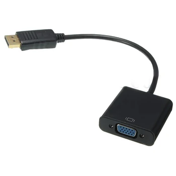

YOC-Displayport DP Male To VGA Female Adapter Display Port Cable Converter Black