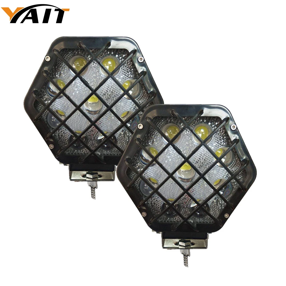 Yait " светодиодные фары 27 Вт 5D Led Pods внедорожные Противотуманные фары Водонепроницаемые Сверхяркие и мощные для грузовиков пикап лодки SUV