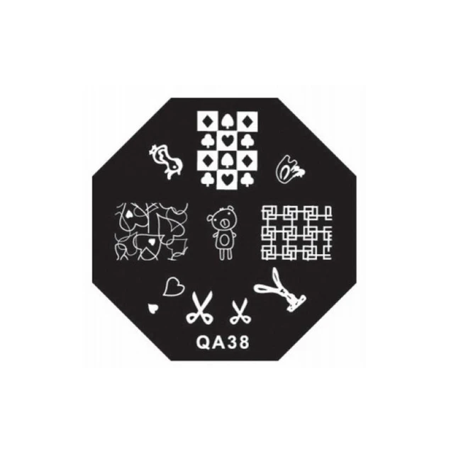 1 piece qa series stencil stamping template print imaging plate diy