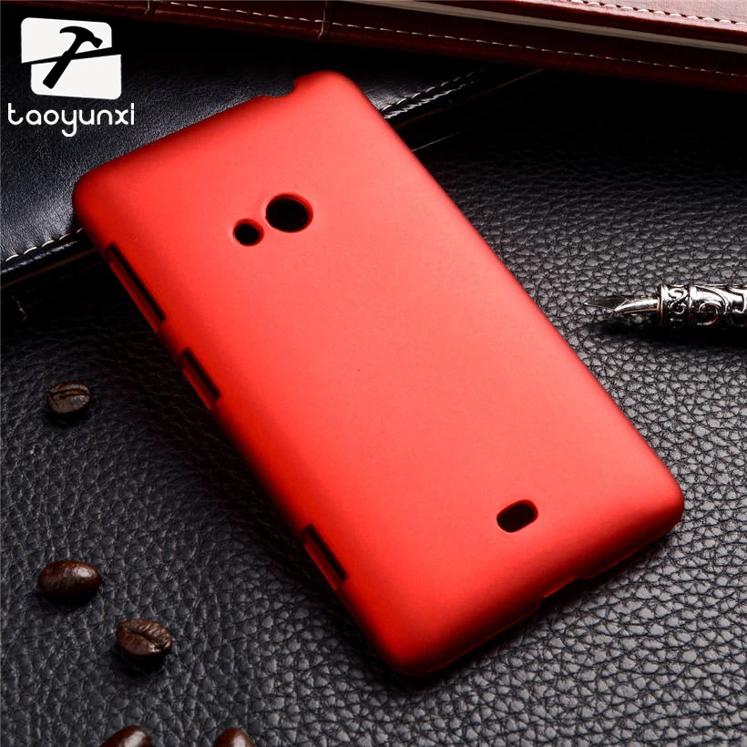 Цветной резиновый матовый жесткий чехол для телефона TAOYUNXI Nokia Lumia 625 N625 4 7