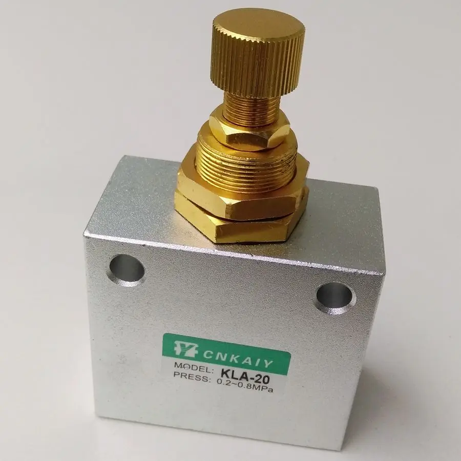 KLA 20 G3/4'' One Way Restrictive Pneumatic Air Flow Speed Control