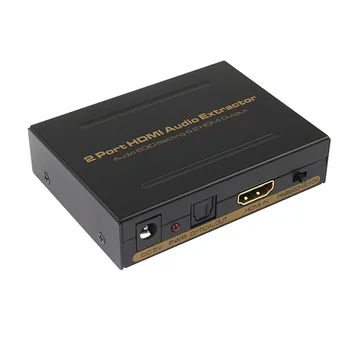 

2 port HDMI audio extractor hdmi output supports three audio EDID mode Audio EDID Setting Support Dolby Digital AC-3 DTS, LPCM