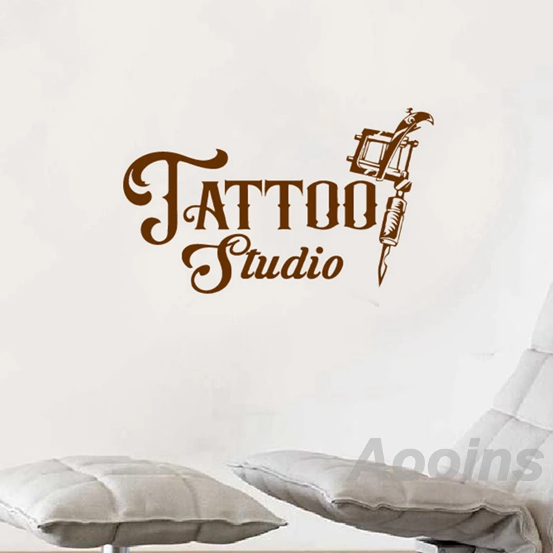 Tattoo Vinyl Art Sticker Beauty Salon Studio Deocr