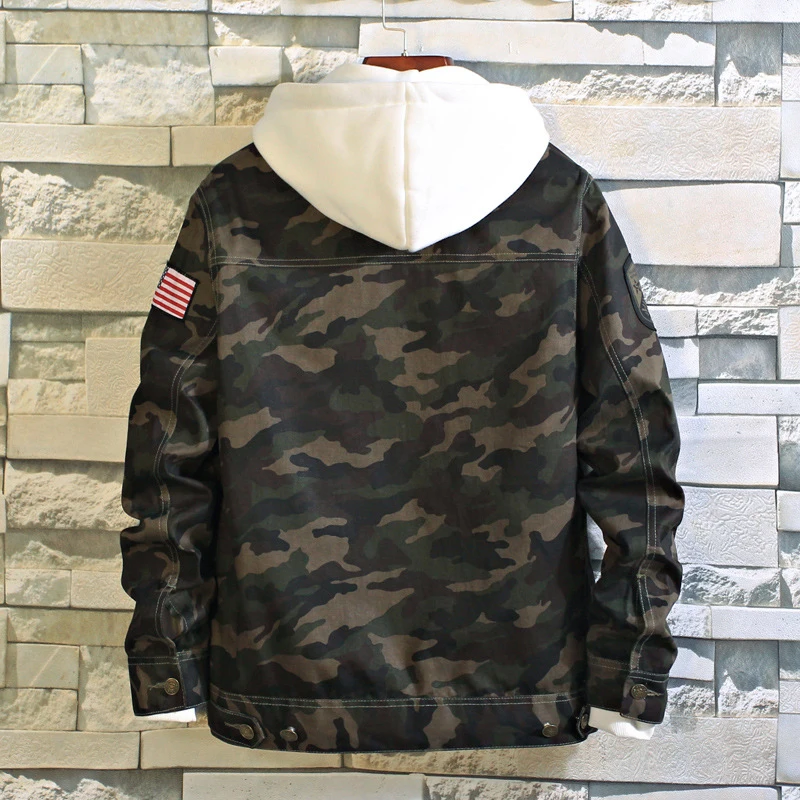 DIMUSI الرجال الستر نمط رجل المعطف واق الهيب هوب الشارع ارتداء الجينز جاكيتات الرجال التمويه الدنيم السترات الذكور كاوبوي معاطف 4XL