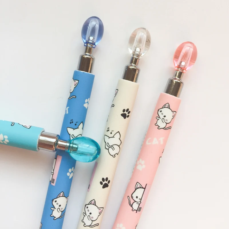 L02-4X-Cute-Kawaii-Lovely-Cat-Paw-Press-Mechanical-Pencil-Writing-School-Office-Supply-Student-Stationery