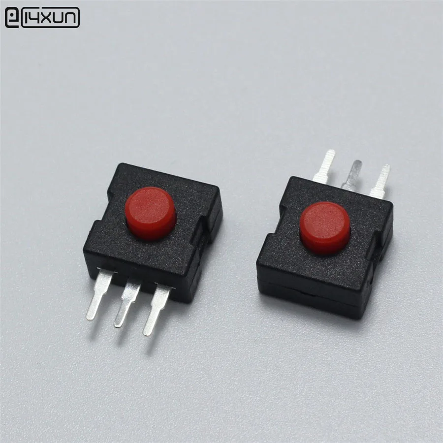 10pcs 1A 30V Red On Off Red Mini Push Button Switch 3Pin DC Power