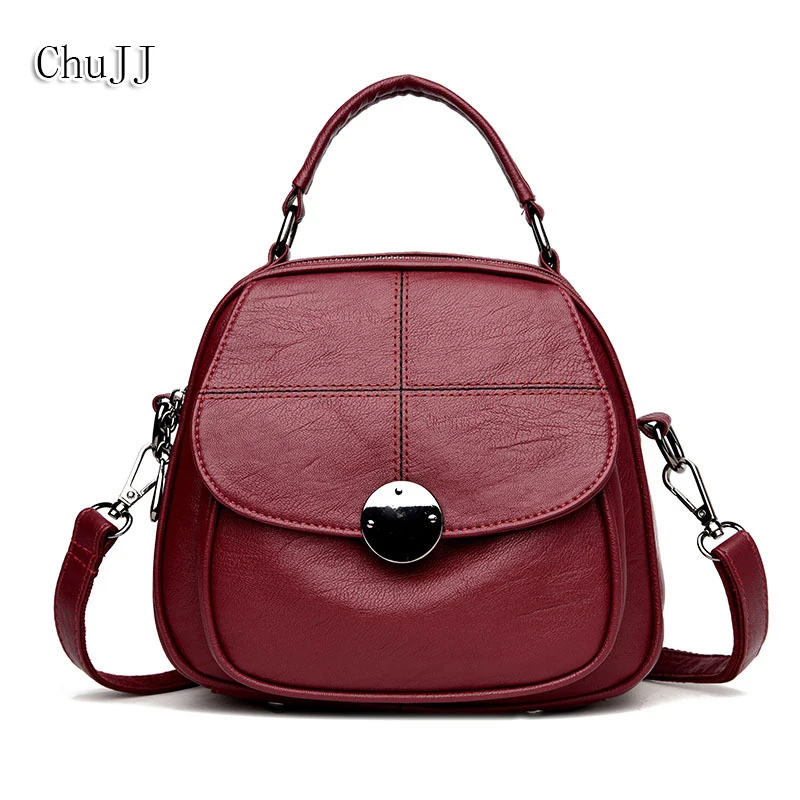 

Women Backpack High Quality Youth Leather Backpacks for Teenage Girls Female School Bag Multi-functional Women Shoulder Bags