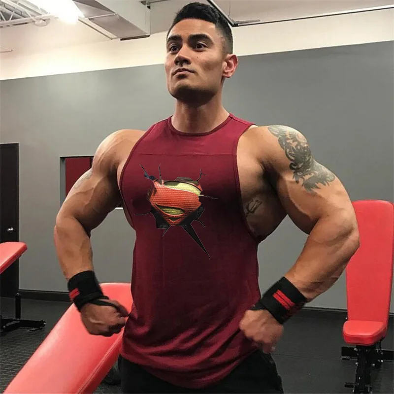 Новинка, брендовая одежда для бодибилдинга, фитнеса, майка, мужская майка для тренировок, Muscleguys, 3d принт, жилет, Стрингер, спортивная одежда, майка