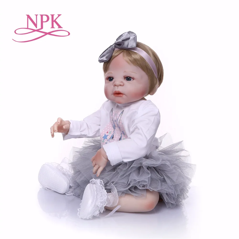 55 см Boneca Reborn современный полный винил Reborn Baby Doll игрушки Реалистичные детский день рождения Рождественский подарок Горячая игрушка для