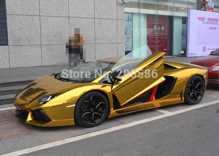 Aliexpress.com : Buy 3 Layers Gold Chrome Mirror Vinyl Car