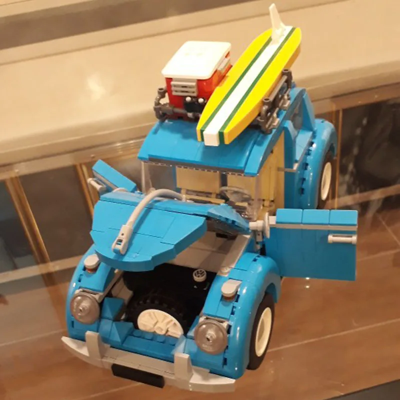Techinc Серия Volkswagen Beetle городской автомобиль модель образования строительные блоки кирпичные игрушки