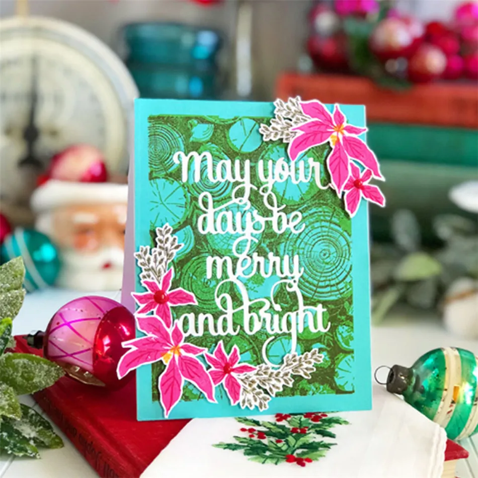 Металлические режущие штампы YaMinSanNiO Merry Bright Words новинка 2019 для скрапбукинга