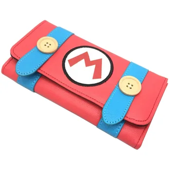 

Novelty Design Super Mario Purse PU Leather Long Zipper Wallets for Woman Lady Girl Day Clutch Anime Cartoon Wallet Best Gifts
