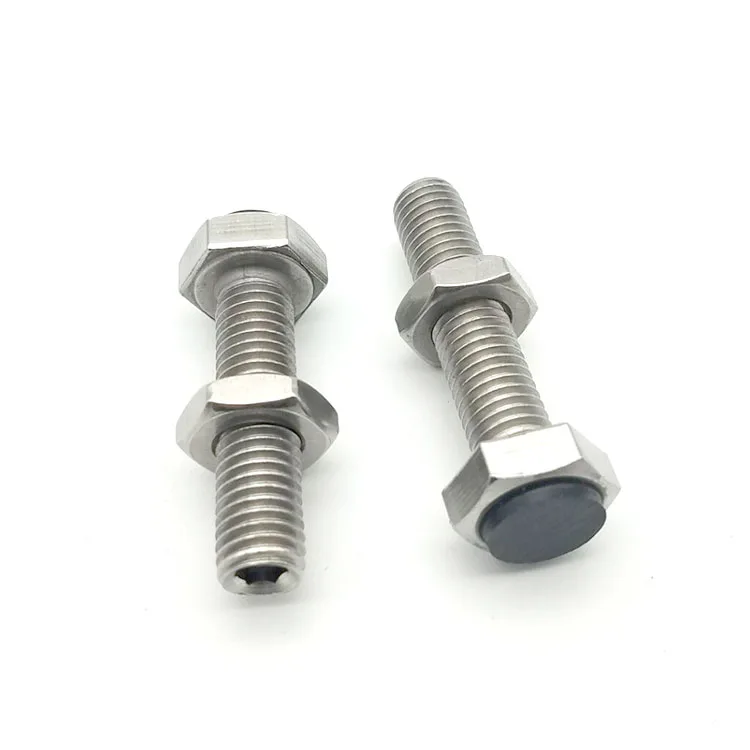 2pcs high precision M6 thread allen set screws hex socket bolts nylon hexagonal end screw stop buffer bolt WHITE | Обустройство дома