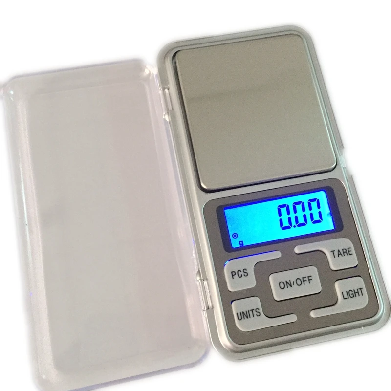 

500g 0.01g Mini Weighing Pocket Scales 0.01g LCD Digital Scale Electronic Diamond Jewelry Weight Capacity Balance Blue Backlight