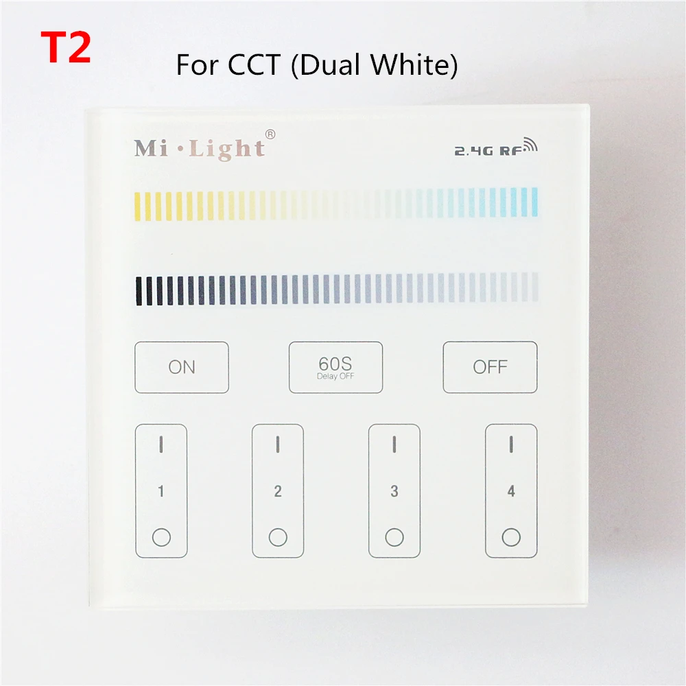 Mi Light T1 T2 T3 T4 панель управления Лер AC180-240V 220 В 2,4 г RF сенсорный экран управления для CCT DIM RGB RGBW RGB+ CCT светодиодные ленты/лампы