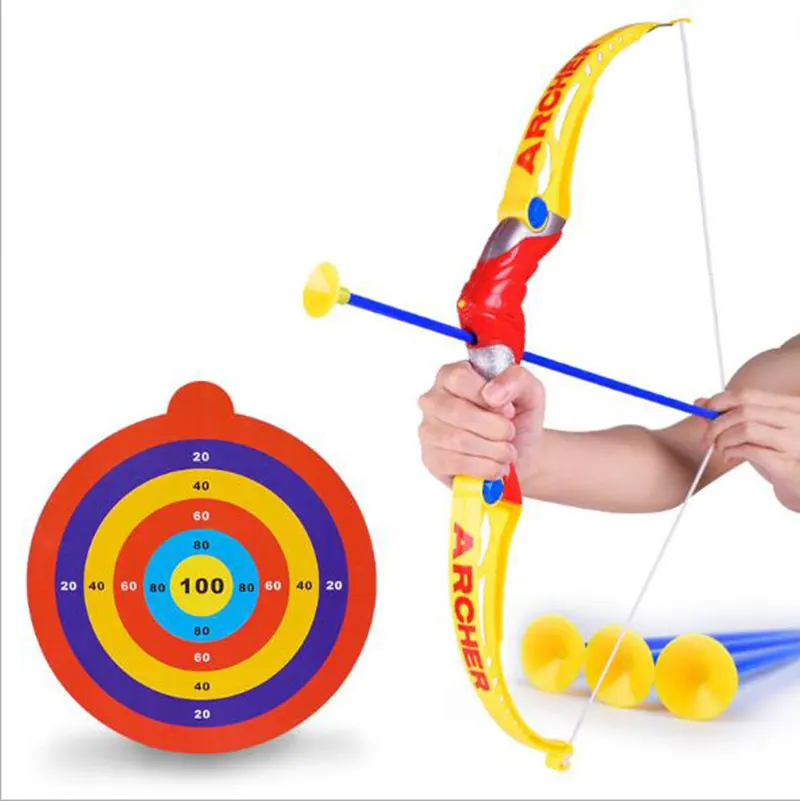 2017 New Arrival Bow Longshot Arrow Sports Toys with 3pcs Arrows Plastic Cosplay Props Action