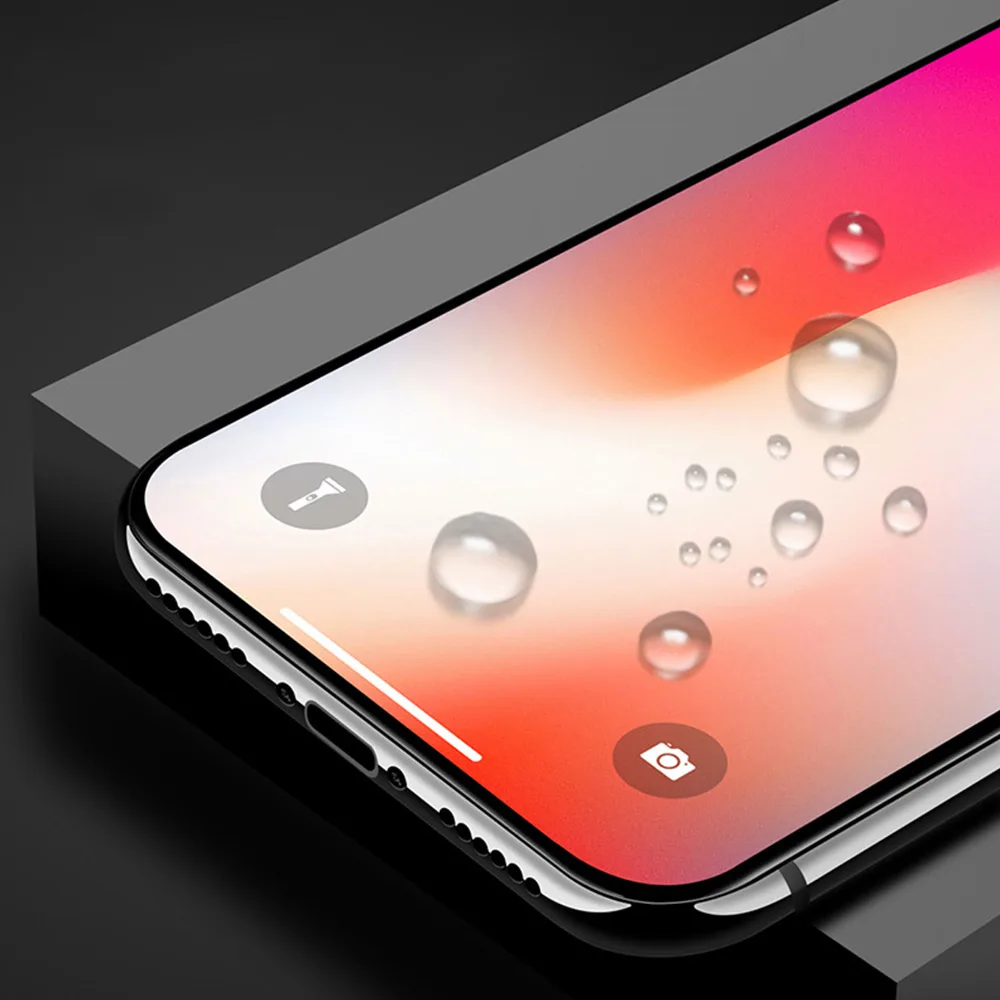 OTAO 6D полное покрытие закаленное стекло для iPhone XR XS MAX X 8 7 6 6S Plus 9H изогнутая